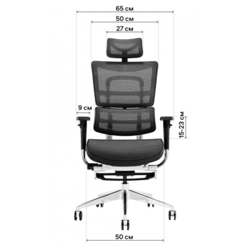 Офісне крісло GT Racer X-802L Light Gray (X-802L Light Gray (W17-1))