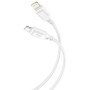 Дата кабель USB-C to Lightning 1.0m 27W braided XO (NBQ236A_White)