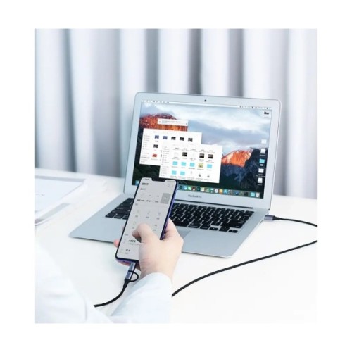 Дата кабель USB 2.0 AM to USB-C + Micro 5P 1.0m 3A US177 black Ugreen (30875)