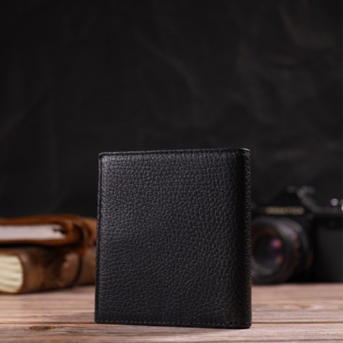 Портмоне Canpellini З натуральної шкіри Чорне (21742)