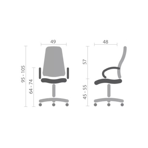 Офісне крісло Special4You Lund black (E7481)