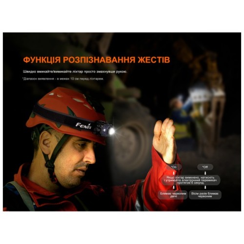 Ліхтар Fenix HL45R LED з безконтактним датчиком (HL45RLED)