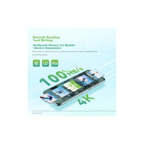 Карта пам'яті Acer 64GB microSD MSC100 /U3/V30/A1/C10 R 100MB/s / Write 30MB/s (BL.9BWWA.336)