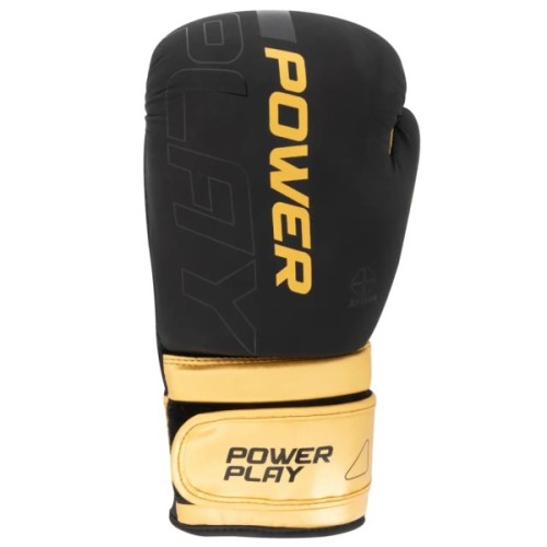 Боксерські рукавички PowerPlay 3024 Ultra Mat Чорно-Золоті 8 унцій (PP_3024_8oz_Bl/Gold)