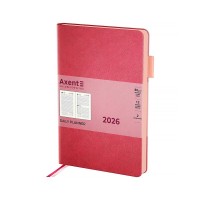 Тижневик Axent датований 2026 Partner Soft Muse, 145х210, рожевий (8827-26-1-A)