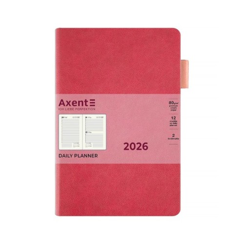 Тижневик Axent датований 2026 Partner Soft Muse, 145х210, рожевий (8827-26-1-A)