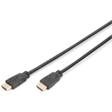 Кабель мультимедійний HDMI M to HDMI M 5.0m 4K60Hz Ethernet black Digitus (DK-330123-050-S)