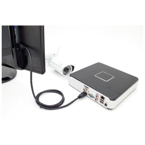 Кабель мультимедійний HDMI M to HDMI M 5.0m 4K60Hz Ethernet black Digitus (DK-330123-050-S)