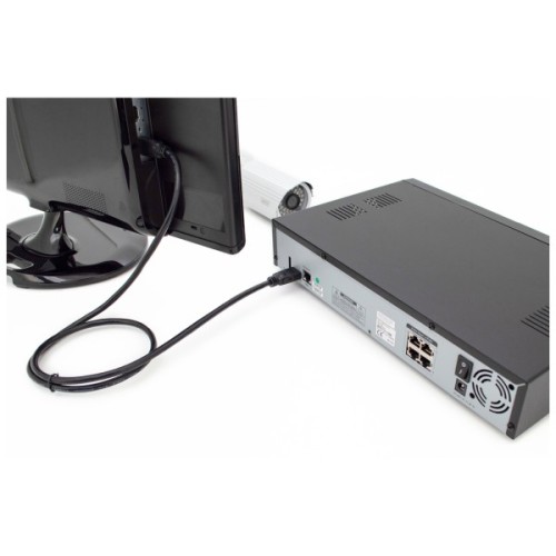 Кабель мультимедійний HDMI M to HDMI M 5.0m 4K60Hz Ethernet black Digitus (DK-330123-050-S)