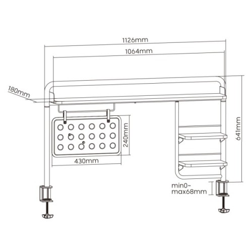 Органайзер для столу OfficePro полиця-органайзер DS253B (DS253B)