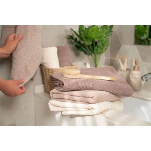 Рушник Ardesto набір махрових Lotus 2 шт 50х90 см індіго, 70х140см, 100% бавовна, беж (ART2357NS)