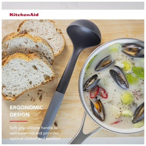 Ополоник KitchenAid Coreline, 31,5 см, сірий (KAS006OHCGG)