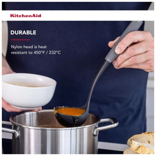 Ополоник KitchenAid Coreline, 31,5 см, сірий (KAS006OHCGG)