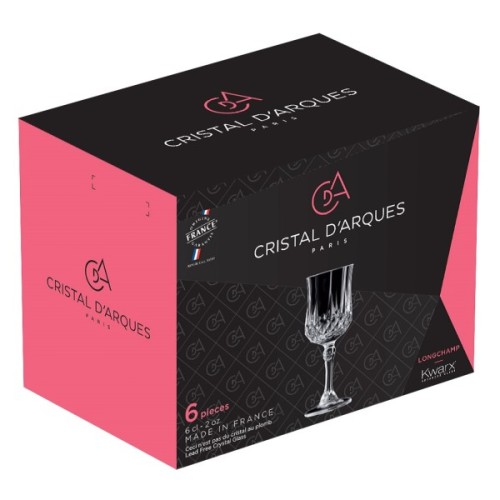 Набір чарок Cristal d'Arques Paris Longchamp 60 мл на ножці 6 шт (L9754)