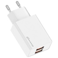 Зарядний пристрій Grand-X CH-15W 2xUSB 10.5W Black (CH-15W)