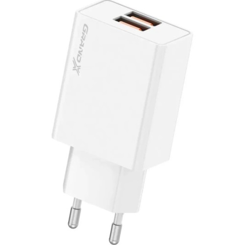 Зарядний пристрій Grand-X CH-15W 2xUSB 10.5W Black (CH-15W)