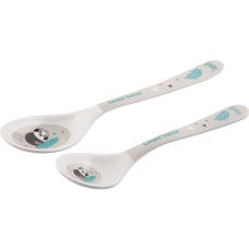 Набір дитячого посуду Canpol babies Exotic Animals ложечок з меламiну 2 шт Сірий (4/530_grey)