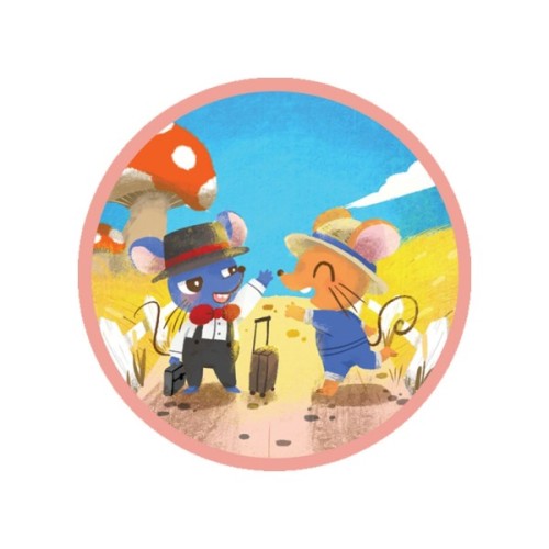 Інтерактивна іграшка Ambo Funtamin Аудіоказка з проєктором Міське та сільське мишеня (AF6339CC)