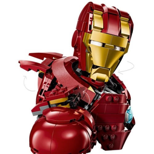 Конструктор LEGO Marvel Погруддя Залізної Людини MK4 (76327)