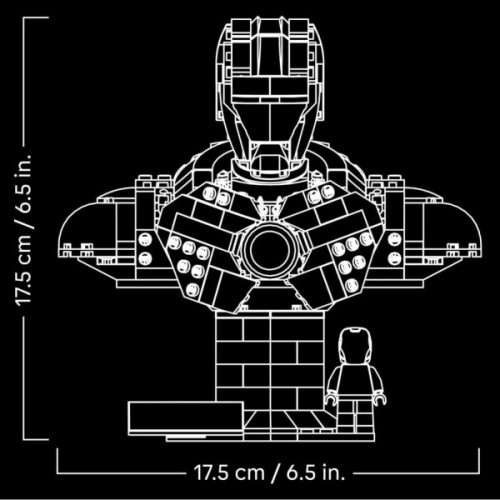 Конструктор LEGO Marvel Погруддя Залізної Людини MK4 (76327)