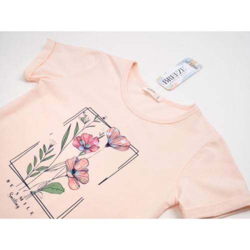 Футболка дитяча Breeze с коротким рукавом (21517-164G-peach)