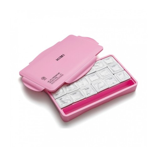 Гуашеві фарби HIMI Jelly Cup 18 кольори по 30 мл,, рожевий пластик.пенал (6974712453697)