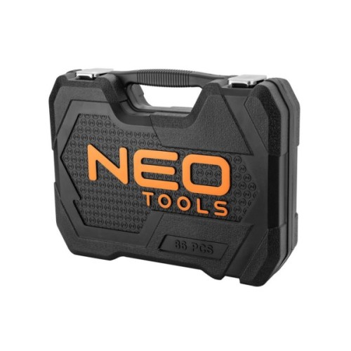 Набір інструментів Neo Tools 86шт, 1/2", 1/4", CrV, кейс (10-060)