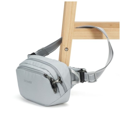 Сумка-бананка Pacsafe V Hip Pack світло-сірий (60141148)