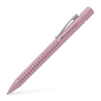 Ручка кулькова Faber-Castell автоматична Grip 2010, корпус пудровий рожевий, стрижень синій М (0.7 мм) (32028)