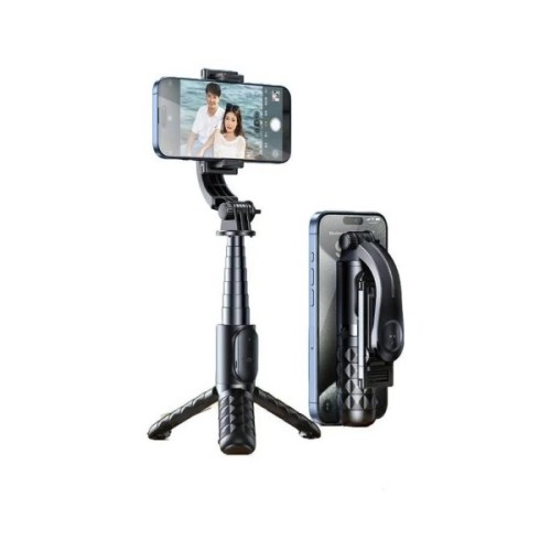 Монопод для селфі RTAKO Q10R MINI Clip selfie stick Black (6942063215332)