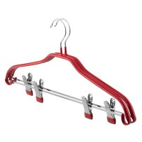 Плічка Ardesto Металеві з ПВХ покриттям З прищіпками Червоні 42 см 2 шт. (ARHC2802RC)