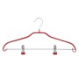 Плічка Ardesto Металеві з ПВХ покриттям З прищіпками Червоні 42 см 2 шт. (ARHC2802RC)