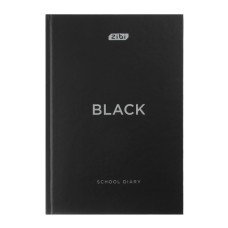 Щоденник шкільний ZiBi BLACK А5, 40аркушів, тверда обкладинка, скоба (ZB.13760-01)