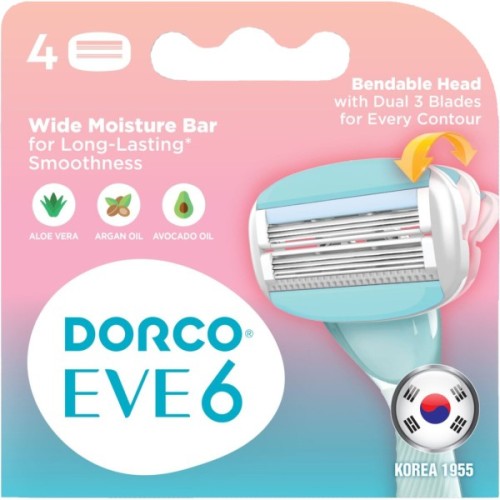 Змінні касети Dorco Eve6 для жінок 6 лез 4 шт. (8801038583112)