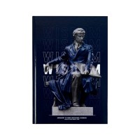 Канцелярська книга Axent Wisdom А4, 96 аркушів, клітинка, темно синя (8422-553-A)