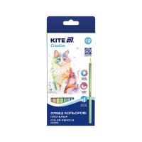 Олівці кольорові Kite Creative Pastel 12 кольорів (K-451)