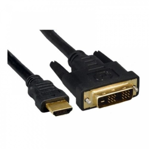 Кабель мультимедійний HDMI M to DVI M 0.5m 18+1pin Cablexpert (CC-HDMI-DVI-0.5M)