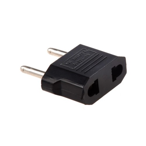 Перехідник Atcom UK/US-розетка - Евро-вилка, черный (14345)