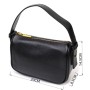 Сумка Vintage На плече крос-боді з натуральної шкіри Чорна (22127)