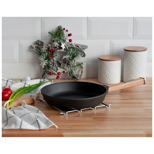 Сковорода Brizoll Optima чавунна з ручкою 260х40 мм (O2640-P)