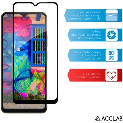 Скло захисне ACCLAB Full Glue Oppo A38 4G Black (1283126588570)