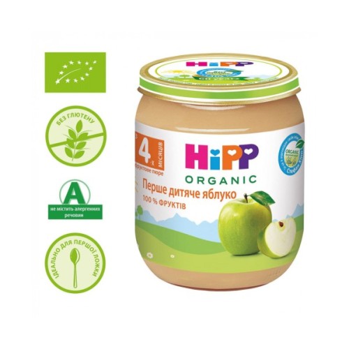 Дитяче пюре HiPP Яблуко 125 г (1223011)