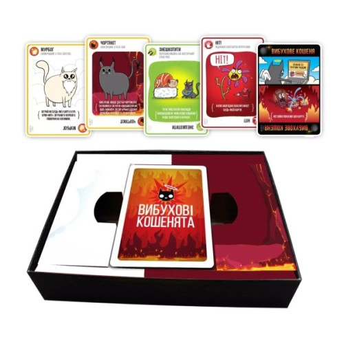 Настільна гра Rozum Вибухові кошенята: Добро і Зло (Exploding Kittens: Good Vs Evil) (укр.) (EKIEK12UA)