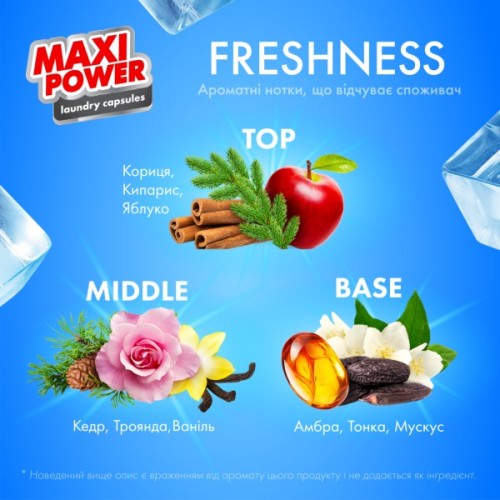 Капсули для прання Maxi Power Freshness 11 шт. (4823098414964)