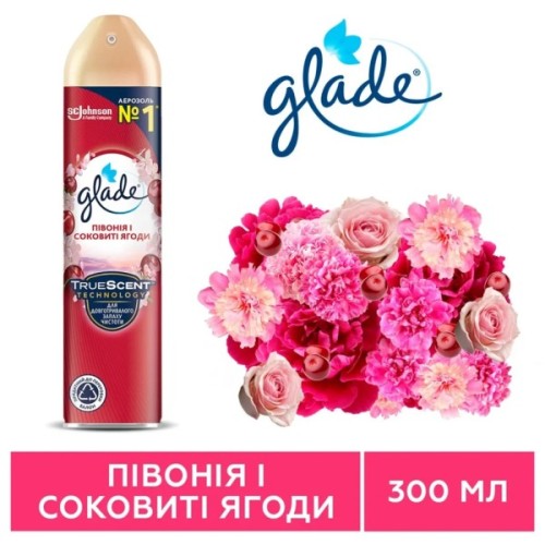 Освіжувач повітря Glade Півонія і соковиті ягоди 300 мл (5000204954876/5000204341171)