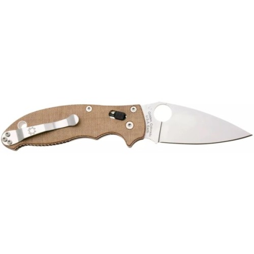 Ніж Spyderco Manix 2 CPM Cru-Wear Micarta Brown (C101MPCW2)