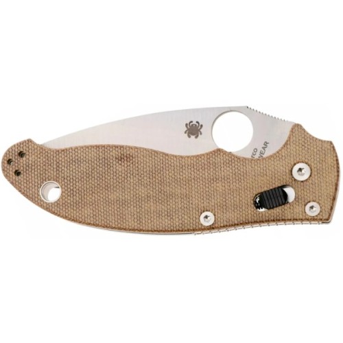 Ніж Spyderco Manix 2 CPM Cru-Wear Micarta Brown (C101MPCW2)