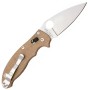 Ніж Spyderco Manix 2 CPM Cru-Wear Micarta Brown (C101MPCW2)