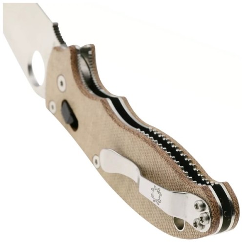 Ніж Spyderco Manix 2 CPM Cru-Wear Micarta Brown (C101MPCW2)