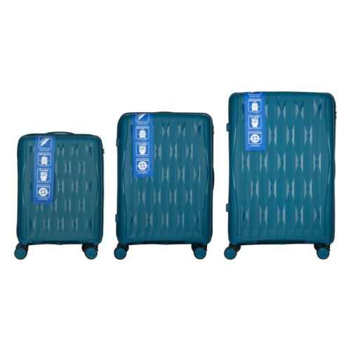 Набір валіз 2E M7979 (L+M+S) блакитний (2E-PP-M7979-SET3-LB)